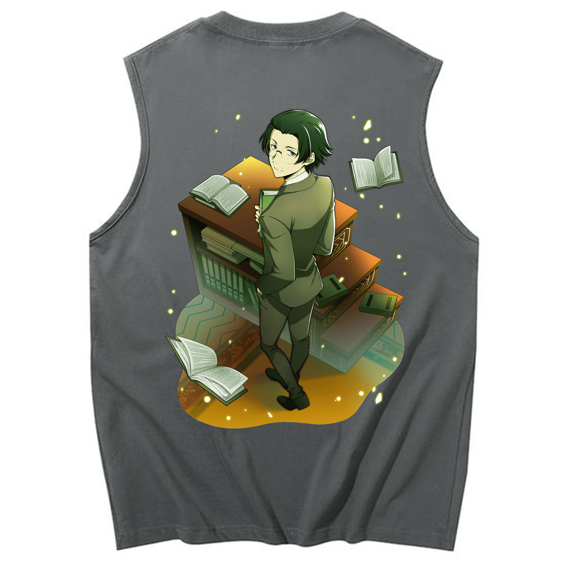 （画像用） 文豪ストレイドッグス Bungo Stray Dogs コットン100％タンクトップ（背面プリント）